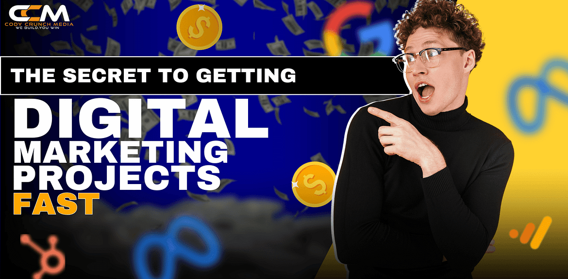 How to Find Digital Marketing Projects: A Proven Guide In 2025 1 digital marketing projects, digital marketing professionals, freelancer, cody crunch media, portfolio, client communication, meta ads, content strategy, digital marketing events, customer acquisition cost (cac), lifetime value (ltv)
